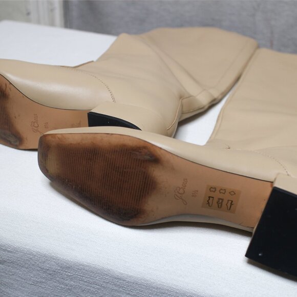 J. Crew Roxie Knee High Boots In Leather - Dark Beechwood - BA737 - Picture 12 of 16